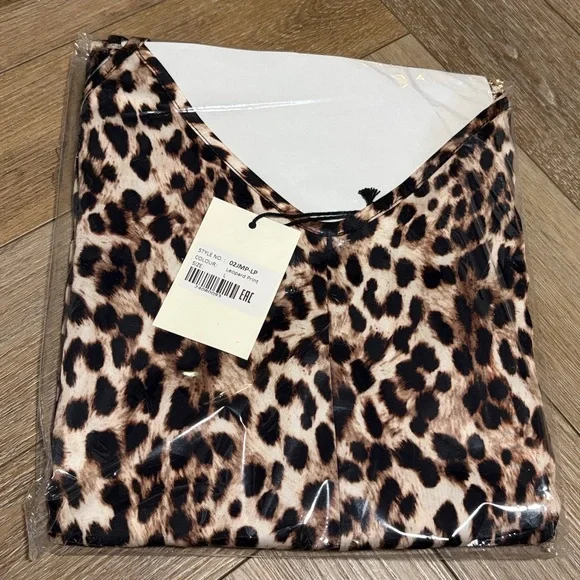 NWT Jaki NWT JAKI London Audrey Satin Jumpsuit | Leopard - Picture 7 of 7